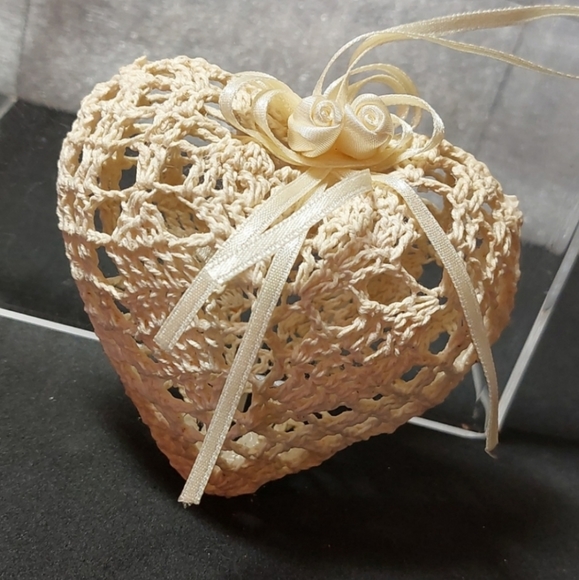 Vintage Kurt S Adler Child Ornaments☆Crochet Heart - Picture 3 of 12